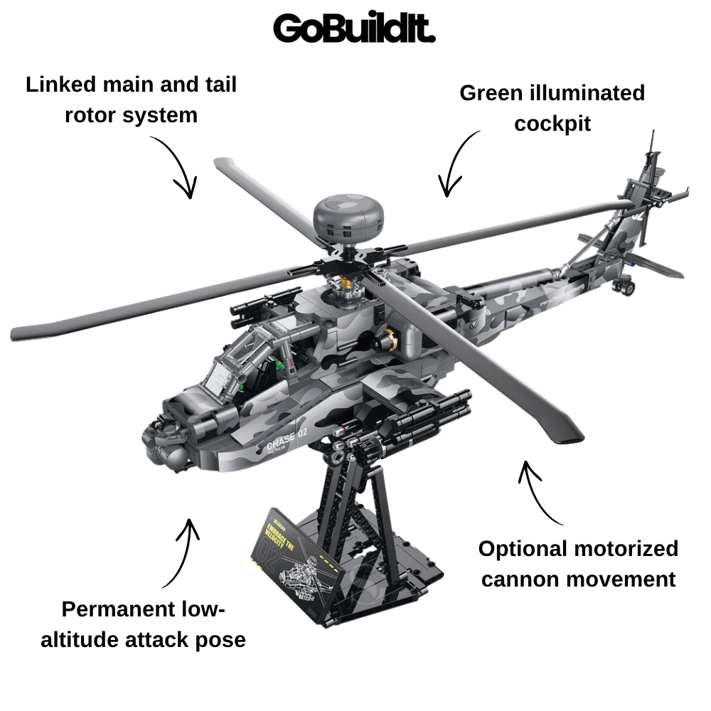 Apache Combat Helicopter 1116PCS