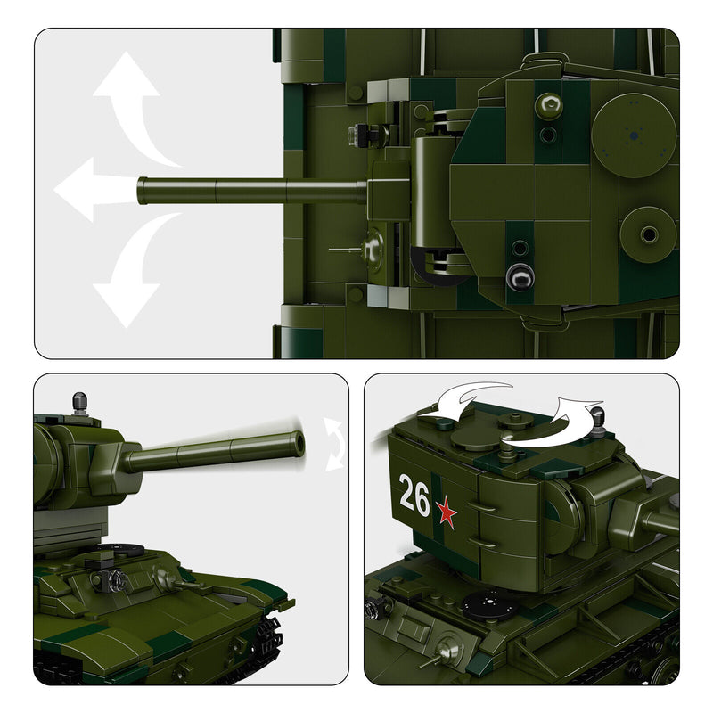 Military KV-2 tank 924PCS