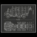 Unimog 6x6 Off-Road Truck 6690PCS