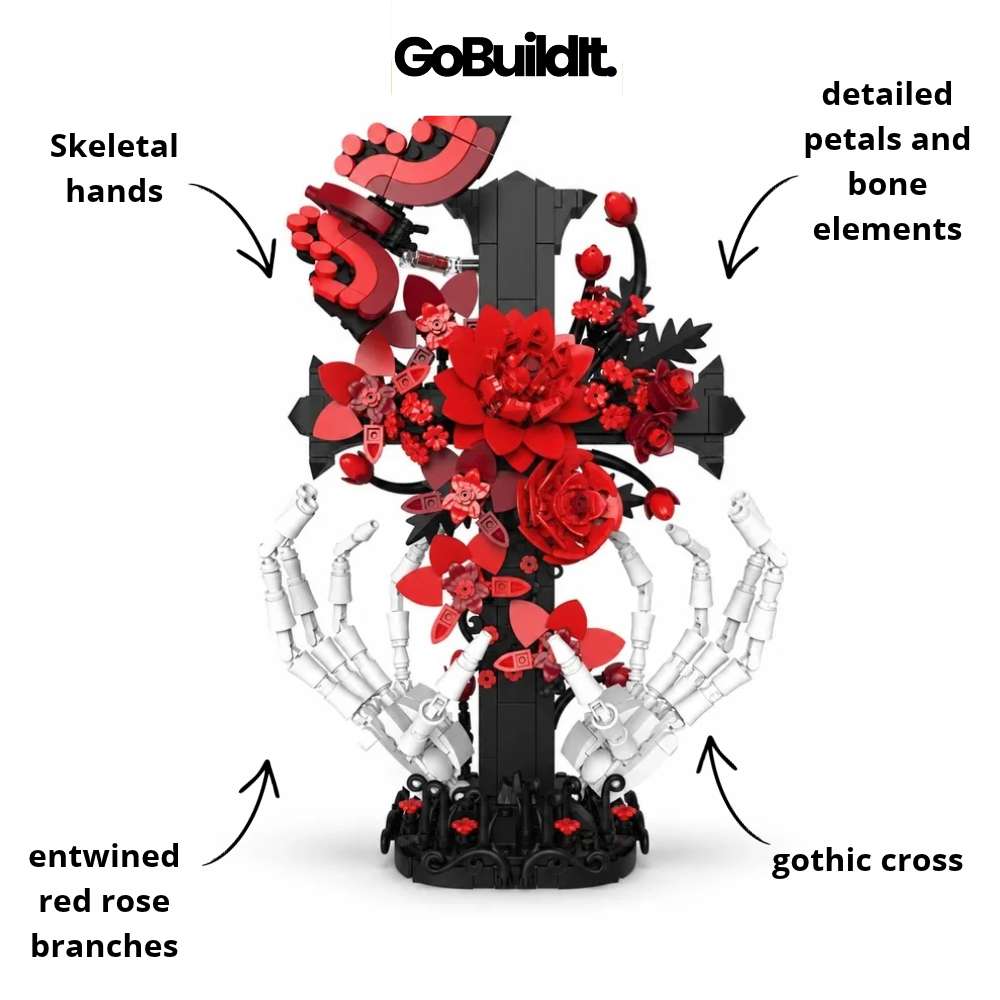 Gothic Rose Cross 901PCS