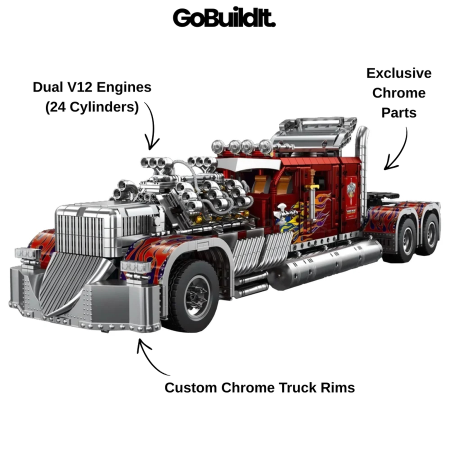 V24 Heavy Duty Custom Truck 3486PCS