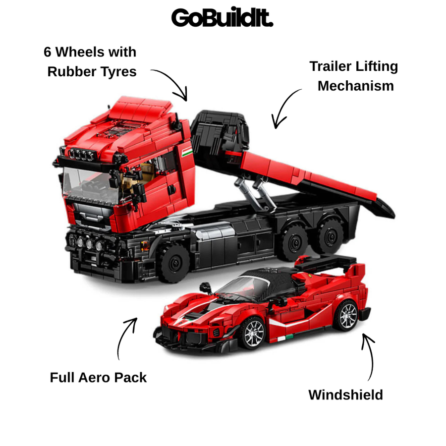 Supercar Transporter Truck Prancing 1727PCS