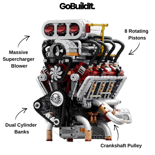 V8 Supercharged Engine 2346PCS