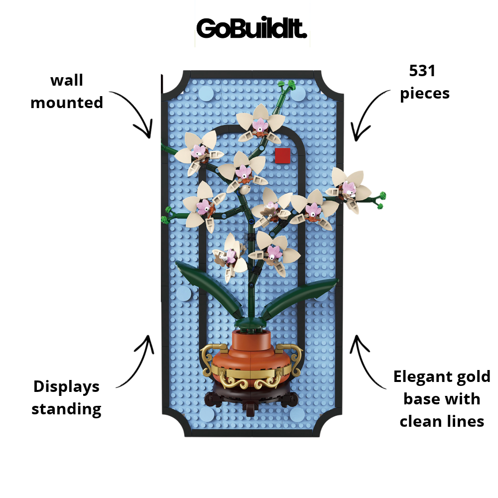 Orchid Bloom Wall 531PCS