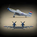 F-82 Twin Mustang WW2 Fighter Jet 1108PCS