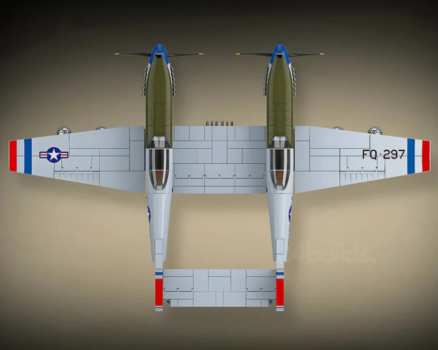 F-82 Twin Mustang WW2 Fighter Jet 1108PCS